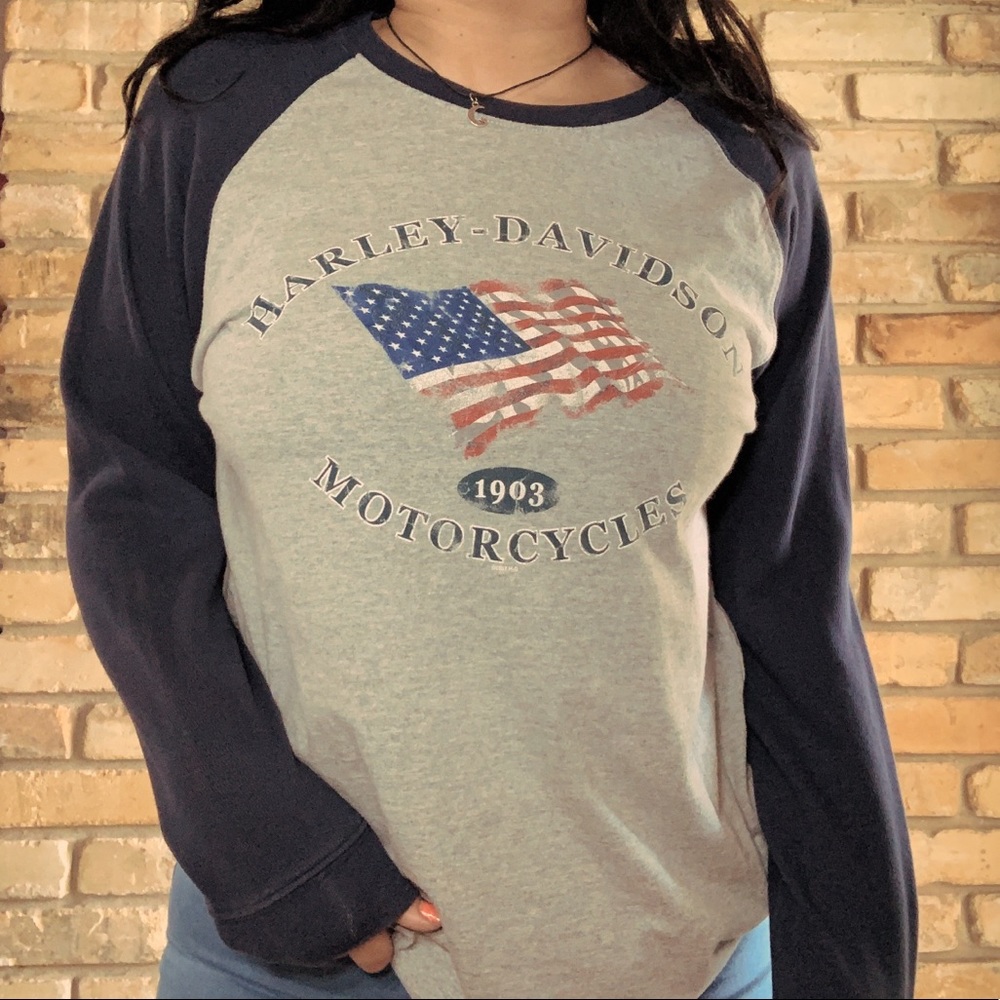 ★ HARLEY DAVIDSON BASEBALL TEE